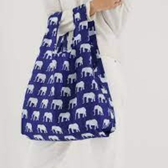 BAGGU Elephant Reusable Eco Shopping Bag Tote Purse Standard Size NWT - Picture 10 of 10